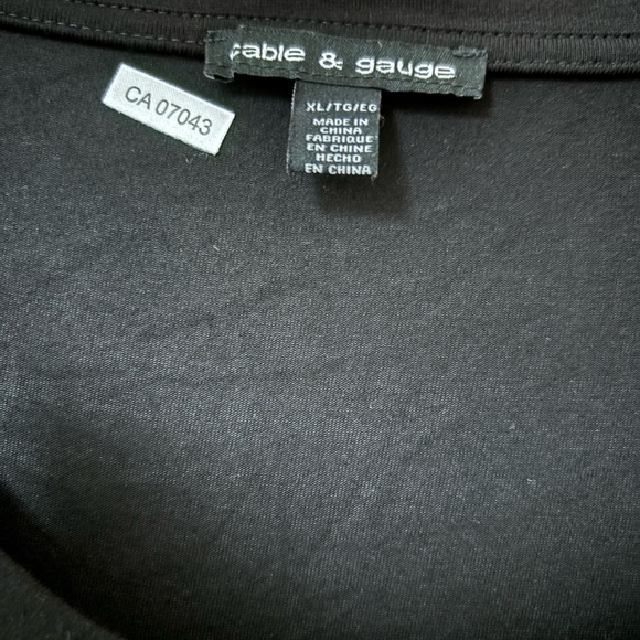 Cable and gauge rayon tshirt - Picture 2 of 4